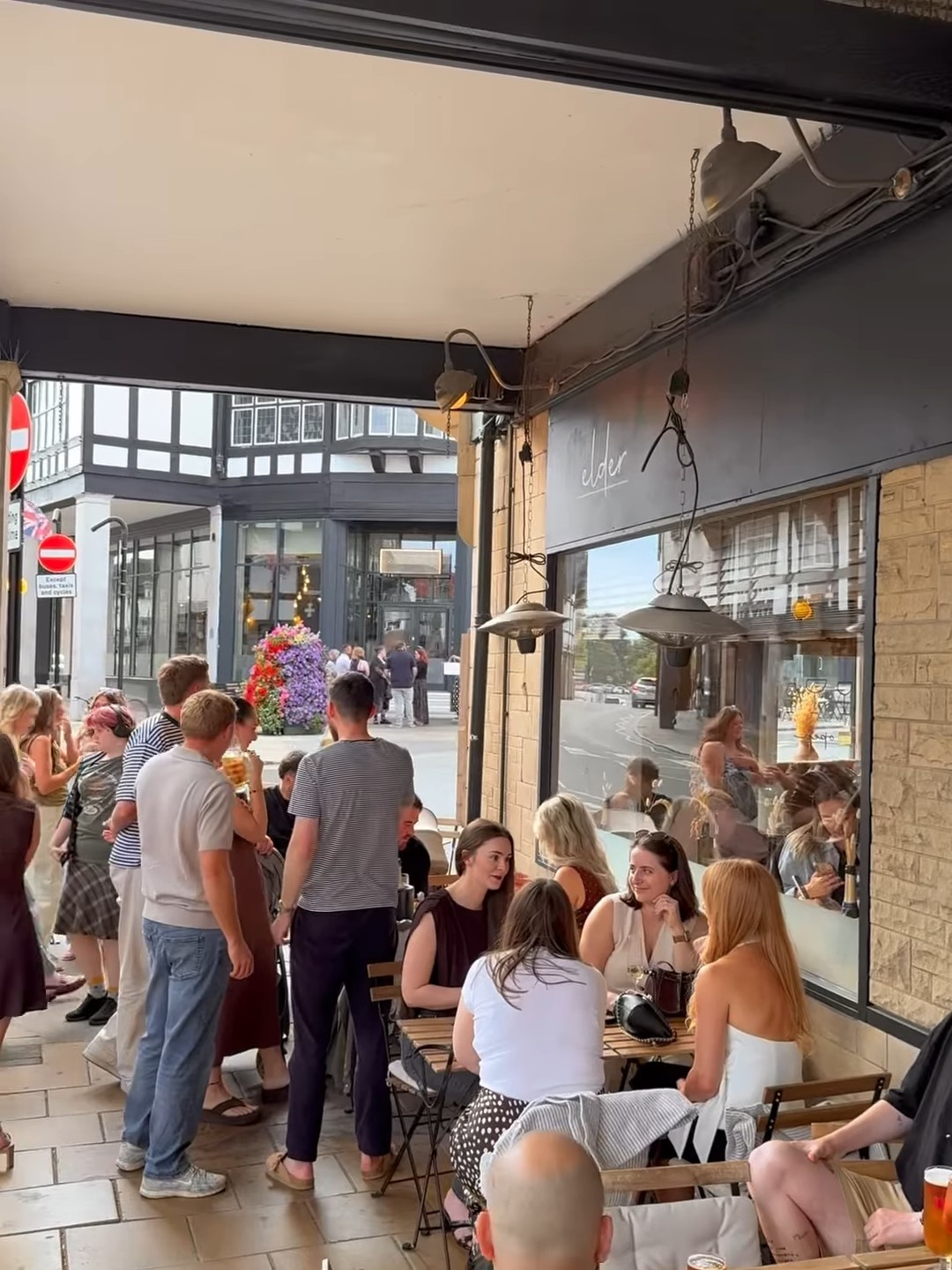 Guests enjoying Elder’s open frontage